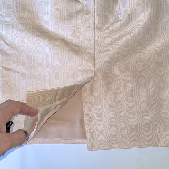 Oscar De La Renta Vintage NWT Silk Moire Pencil Skirt - Picture 5 of 11
